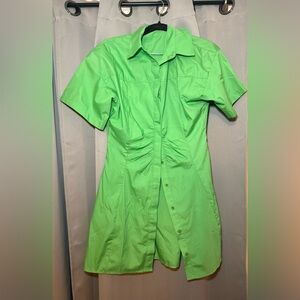 Collared button up dress